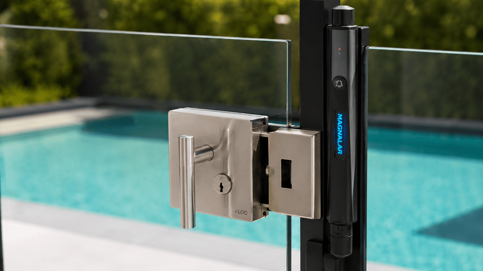 Portões com trava automática com alarme